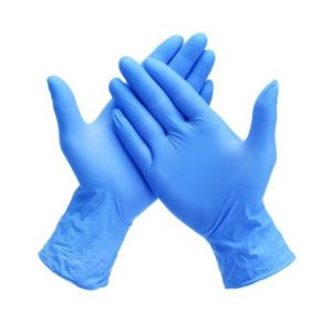 Handschoen Nitril Cat 3 ongepoederd blauw 100 st. S