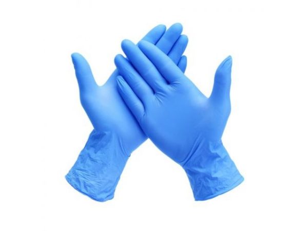 Handschoen Nitril Cat 3 ongepoederd blauw 100 st. S